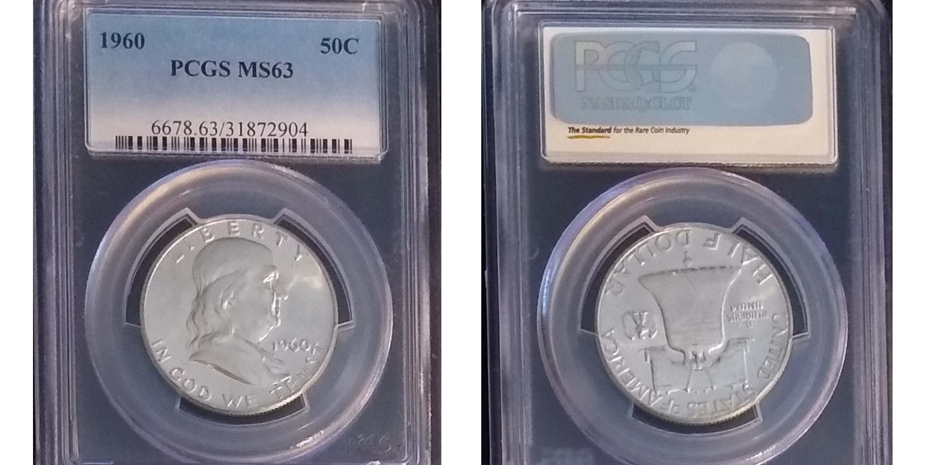 1960 Franklin Half Dollar PCGS MS63